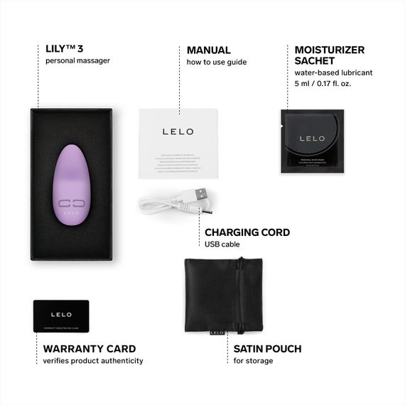 Мінівібратор для клітора LELO Lily 3 Calm Lavender, 10 режимів, дуже потужний | Зображення 1