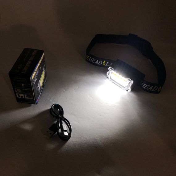 Ліхтар налобний YY-19C-5SMD+COB white+yellow+red Motion Sensor, Потужний світлодіодний ліхтарик OI-233 на голову | Зображення 4