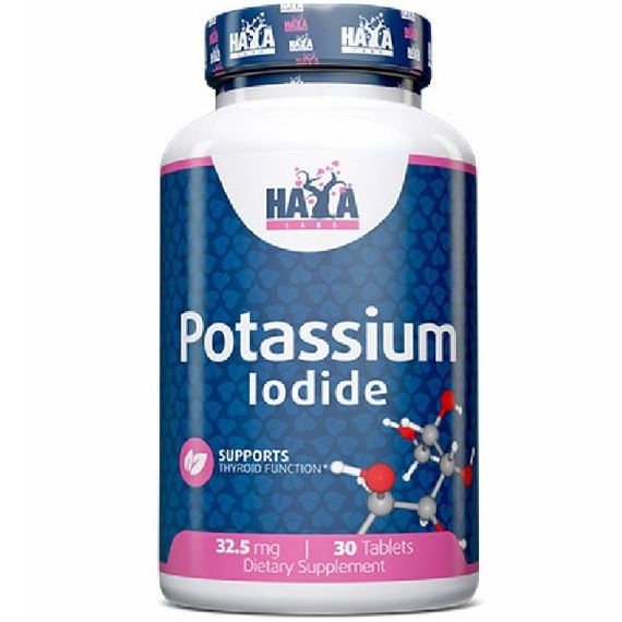 Микроэлемент Калий Haya Labs Potassium Iodide 32,5 mg 30 Tabs