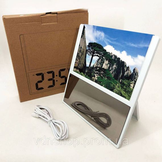 Электронные настольные часы digital, Классические настольные часы со светящимся табло WN-40 | Зображення 3
