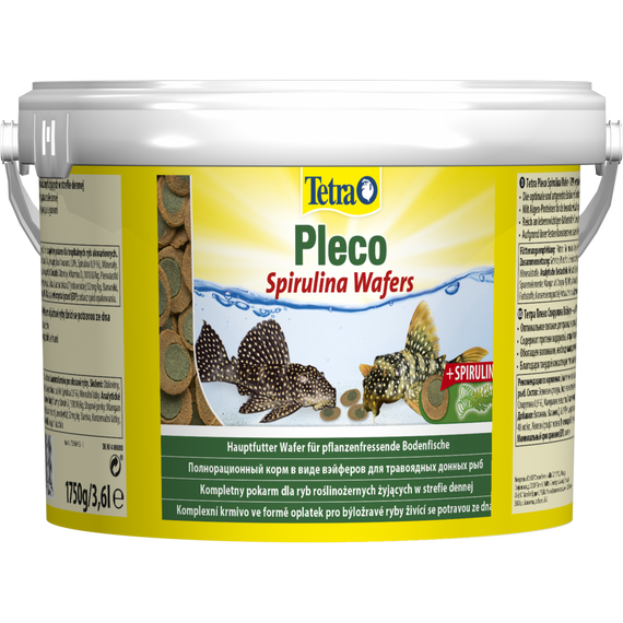 Корм Tetra Pleco Spirulina Wafers для травоїдних донних рибок пластинки 1,75 кг/ 3,6 л