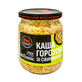 Каша горохова зі свининою Тернопільський м'ясокомбінат 500 г
