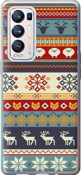 Чехол на Oppo Reno5 Pro Plus Рождественский орнамент "3303u-2243-17620"