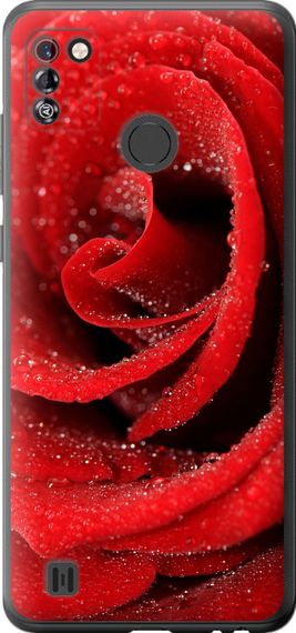 Чехол на Tecno Pop 4 Pro BC3 Красная роза "529u-2444-17620"