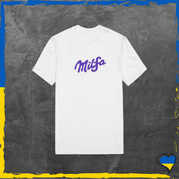 Футболка жіноча з принтом Milfa. Женская Футболка Мілфа XS/S, Білий