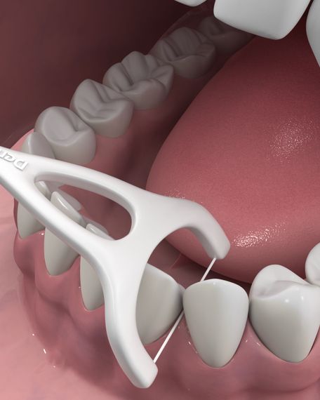 Флоc-зубочистки DenTek Complete Clean Easy Reach Floss Picks комплексне очищення задніх зубів, 75 шт. | Зображення 3