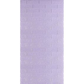 Самоклеюча 3D панель під світло-фіолетову цеглу 3080x700x3мм SW-00001758