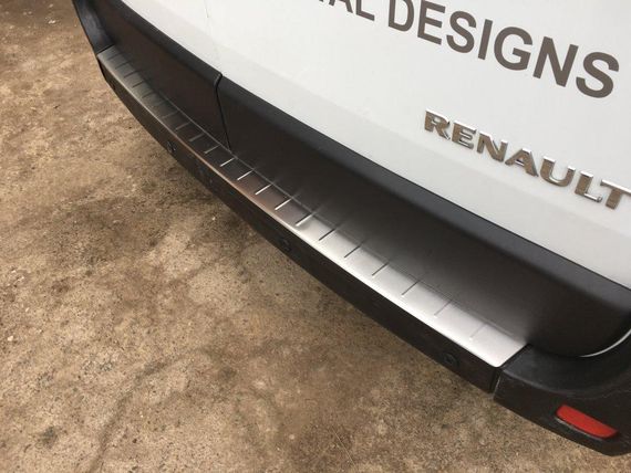 Накладка на задний бампер (нерж) для Nissan NV400 2010↗ гг. | Зображення 2