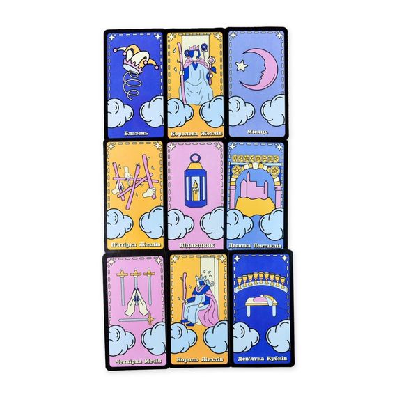 Гадальні карти Таро 30482 картка з посиланням на інструкцію 78 штук | Зображення 2