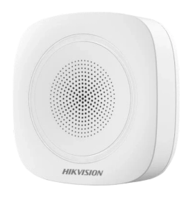 Hikvision DS-PS1-I-WE-Red (червоне підсвічування) Бездротова внутрішня сирена - Охоронні сирени