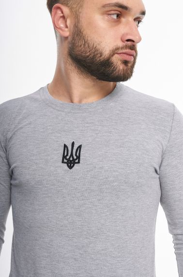 Лонгслів Intruder "Pulse" з Тризубом сірий 3XL (1855496520/5) | Зображення 5