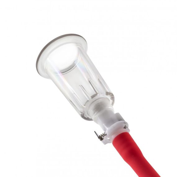 Двойной вакуумный насос для сосков Blush Temptasia красный sexstyle | Зображення 5