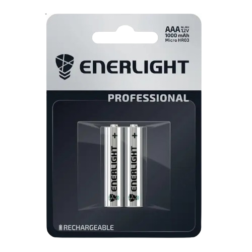 Акумулятор AAА/HR03 NiMh 1,2V 1000 mAh (бл-2шт) Enerlight Professional
