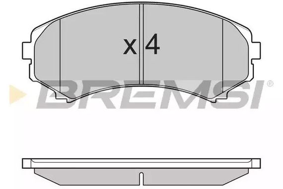 Колодки передні гальмівні Mitsubishi Grandis 04-11/Pajero 90- (sumitomo), Bremsi (BP3001) | Зображення 1