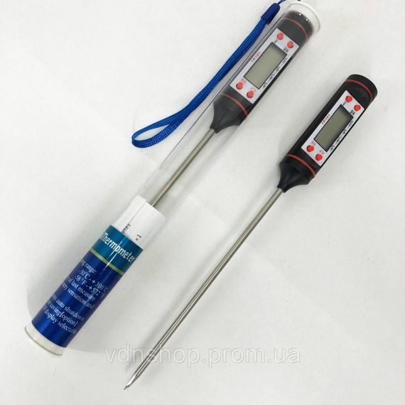 Термометр для прожарювання м'яса JR-1/TP101, Градусник щуп для м'яса, Точний термометр з виносним щупом JI-58 | Зображення 8
