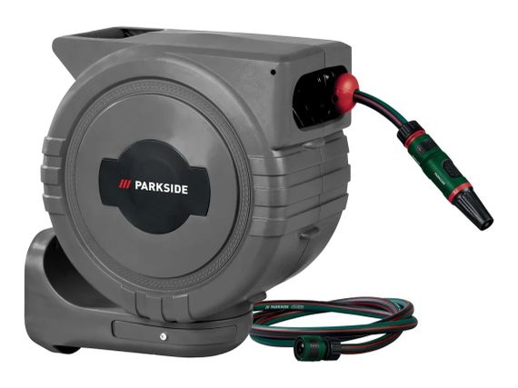 Автоматическая садовая катушка Parkside со шлангом 25 метров Германия | Зображення 2