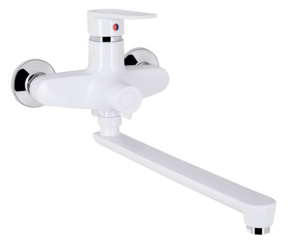 Змішувач для ванни Brinex 35W 005, Chrome/White (k35) BRIN35W005