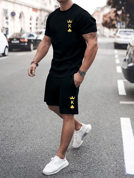 Комплект футболка та шорти ДТФ (короткий)