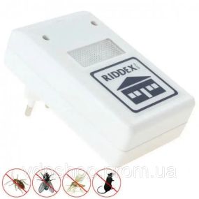 Экологически безопасный ультразвуковой отпугиватель насекомых и грызунов RIDDEX Pest Repelling
