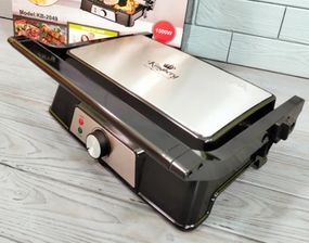 Гриль прижимной Kingberg KB-2049 1500 Вт домашний электрогриль контактный