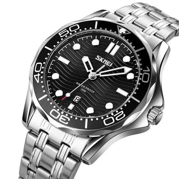 Часы наручные мужские GE-761 SKMEI 9276SSIBK | Зображення 1