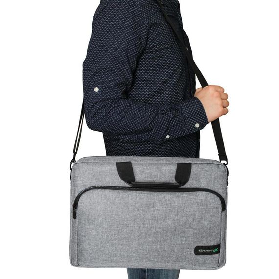 Сумка для ноутбука Grand-X 15.6'' SB-139 Light Grey (SB-139G) | Зображення 8