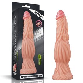 Фалоiмiтатор значного розмiру 9.5'' Dual layered Platinum Silicone Cock – Flesh Sex Aura