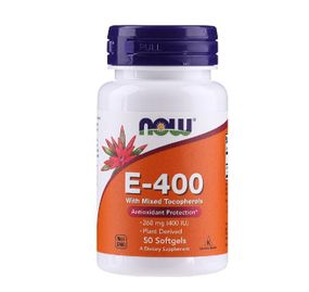Витамин E NOW Foods Vitamin E-400 with Mixed Tocopherols 50 Softgels