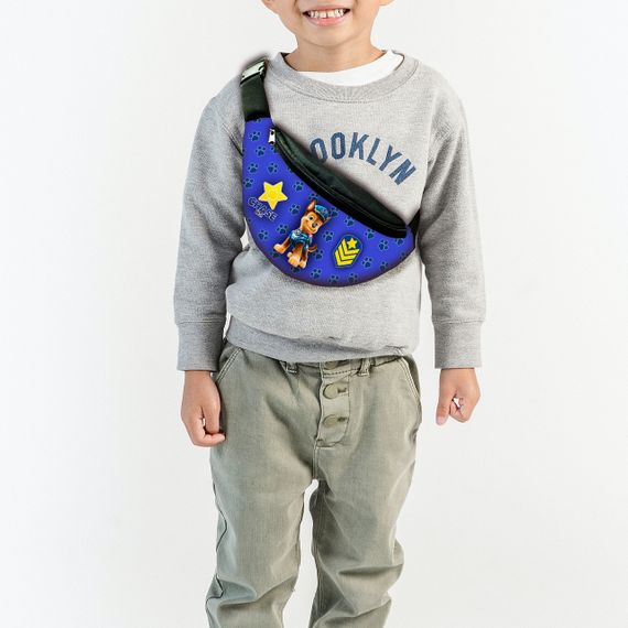 Сумка-бананка щенячий патруль "RAW PATROL" з принтом, 35х15см, дитяча, молодіжна (00022)