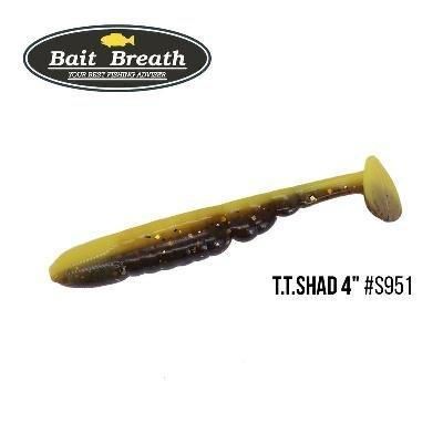 Силіконова приманка, Їстівний силікон Bait Breath T.T.Shad 4" (6 шт) (S951)