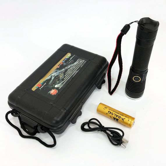 Ручний ліхтар cob Police, Ліхтарик на всі випадки, Ударостійкий водонепроникний ліхтар IP-98 | Зображення 1