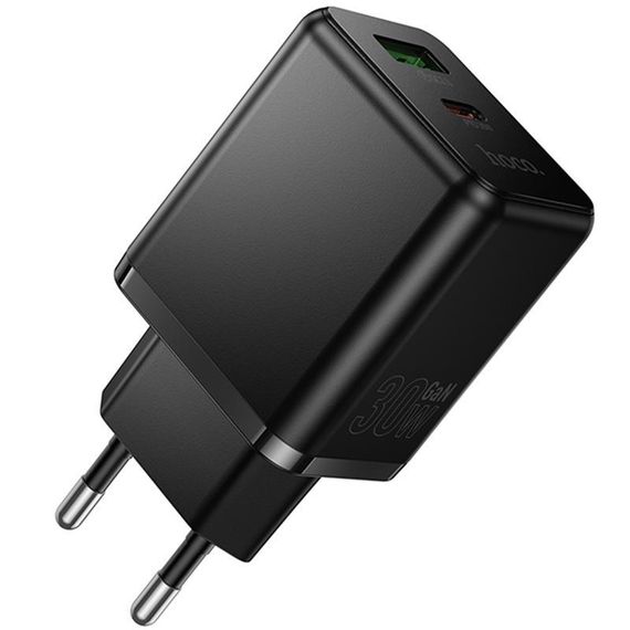 СЗУ Hoco C157A Smart PD30W+QC3.0 (1USB-A/1C) Black | Зображення 3