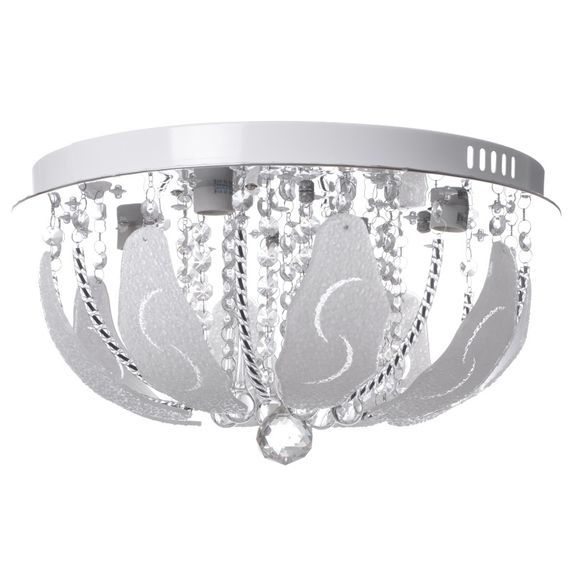 Люстра торт потолочная с пультом LED E14 60W RGB WH (BCL-653S/4)