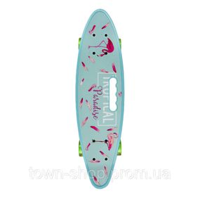 Пенни борд "Mint" 24" Bambi SC20521 с ручкой, PU колеса со светом