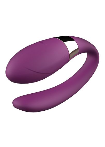 Вібратор для пар - V-Vibe Purple, USB, 7 Function, Remote Control | Зображення 1