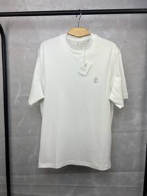 Футболка біла Brunello Cucinelli Classic Logo White f692