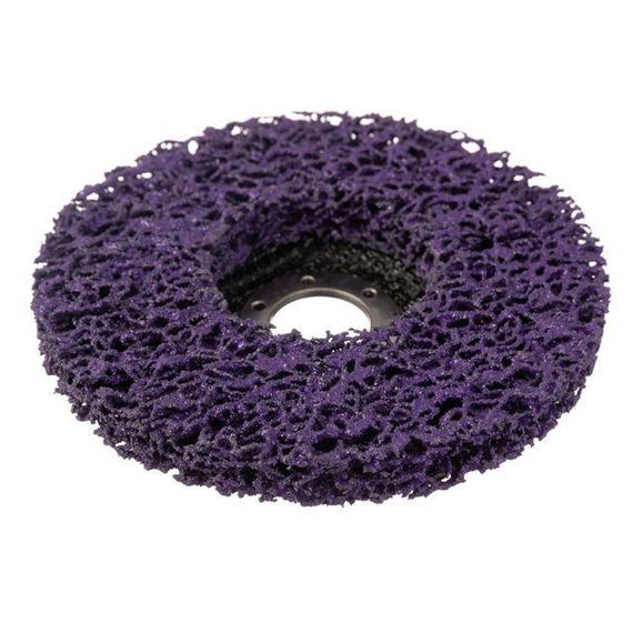 Диск зачистний з спіненого абразиву фіолетовий 125*22.2*13 мм, P46, T27 INTERTOOL BT-0603 | Зображення 3