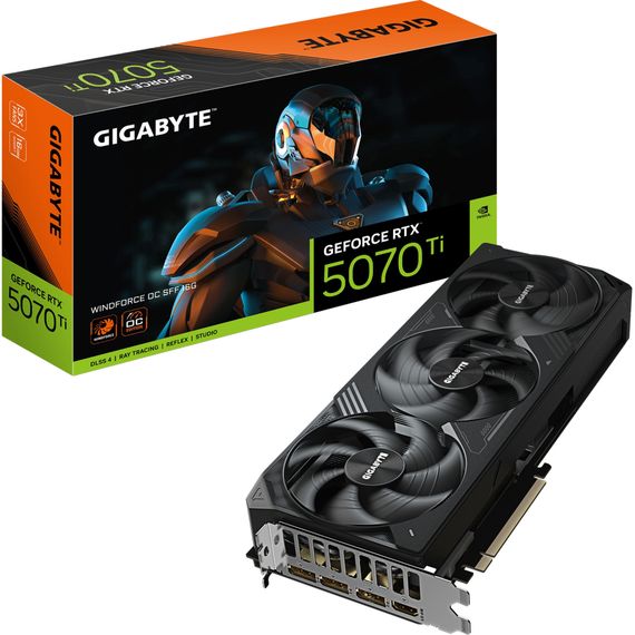 Відеокарта GIGABYTE GeForce RTX5070 Ti 16GB WINDFORCE OC SFF (GV-N507TWF3OC-16GD) | Зображення 9