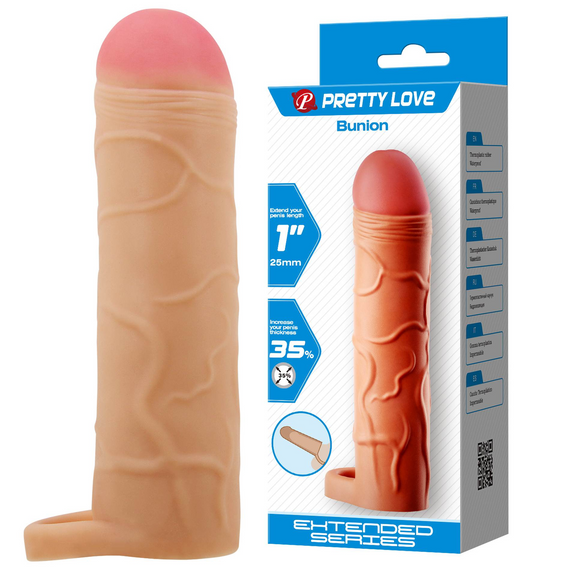 Подовжуюча насадка презерватив Pretty Love -  Bunion 1" Flash, BI-026253 Sex Aura | Зображення 1