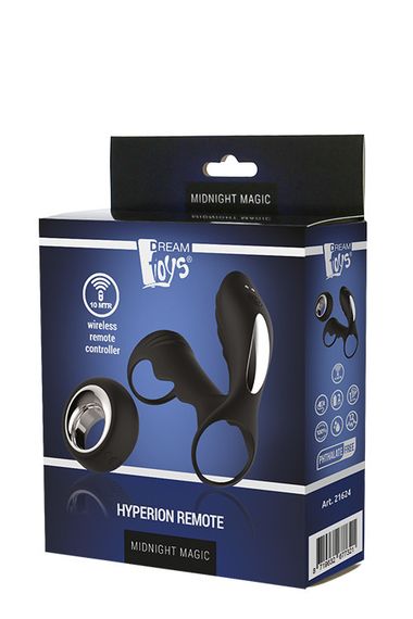 Вібростимулятор для пар MIDNIGHT MAGIC HYPERION REMOTE, Черный | Зображення 1