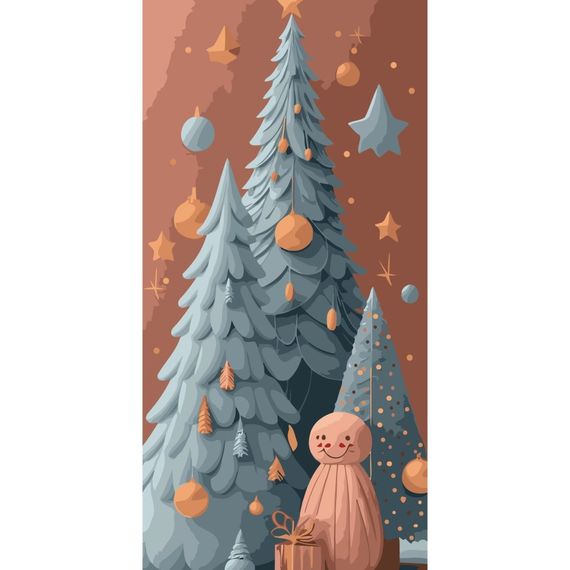 Картина по номерам "Сказочные елки" 16508-AC 40х80 см