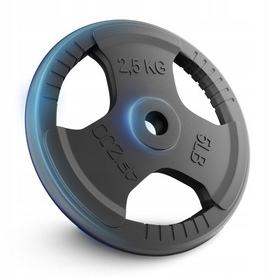 Диск металевий 4FIZJO 2 x 2.5 кг 26 мм Black (P-5905973401364) | Зображення 4