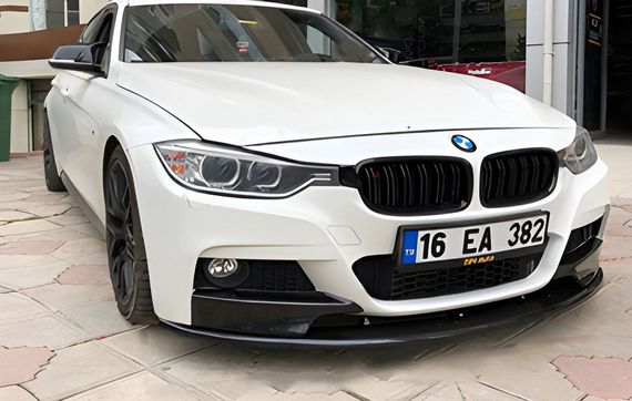 Накладка на передній бампер DPT Lip (для M-Performance, чорний глянець) для BMW 3 серія F-30/31/34 2012-2019 рр