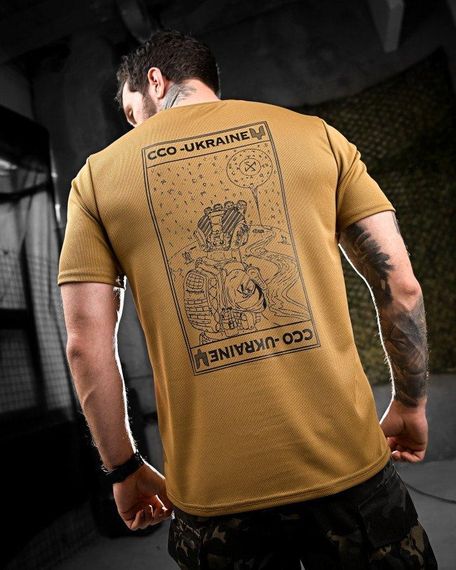 Тактична потоотводна футболка Oblivion ССО Ukraine койот ДЛ7032 | Зображення 1