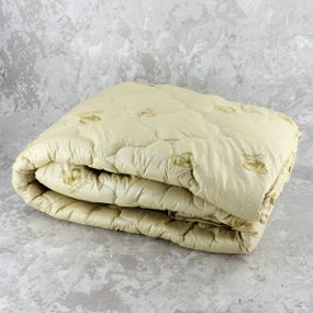 Ковдра закрита овеча вовна (Мікрофібра) PURE WOOL Двоспальна Євро 200х220 55090