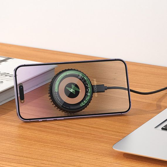 БЗП Hoco CW57 Air-cooled 15W magnetic wireless fast charger | Зображення 8