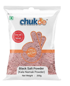 Чак де Черная соль перемеленая, 200 гр, Kala Namak Black Salt Powder
