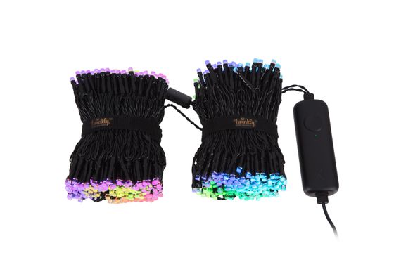 Гірлянда Smart LED Twinkly Strings RGBW 600, Gen II, IP44, довжина 48м, кабель чорний (TWS600SPP-BEU) | Зображення 2