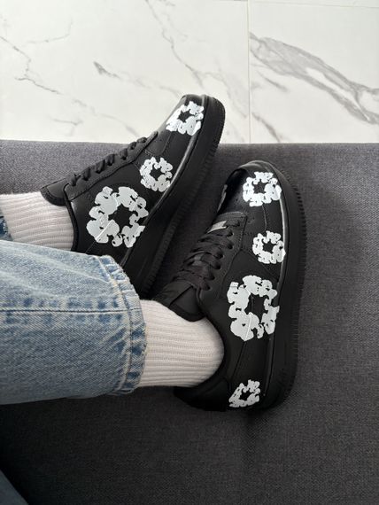 Кроссовки  Air Force x Denim Tears CUSTOM / аир форсе  весна / лето / осень 0156 | Зображення 8