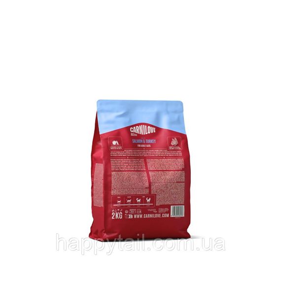 Беззерновой сухой корм Carnilove Active Salmon & Turkey для взрослых кошек лосось и индейка 2 кг (арт. 173713) | Зображення 1